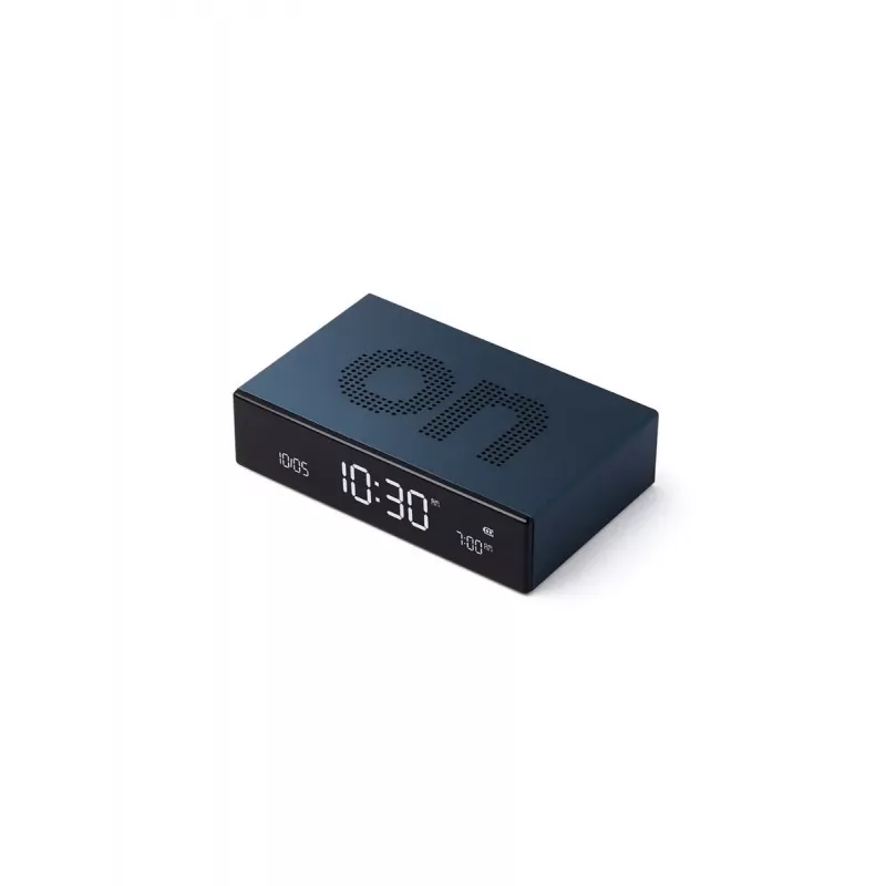 Lexon Flip Premium sveglia a doppia faccia blu LR152B