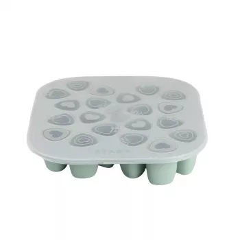 Beaba Multiportions Vassoio Congelatore 20 x 35 ml Silicone Verde Salvia