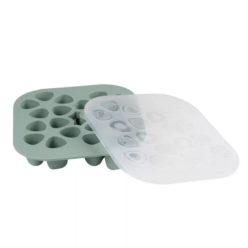 Beaba Multiportions Vassoio Congelatore 20 x 35 ml Silicone Verde Salvia