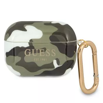 GUESS GUAPUCAMA Custodia AirPods Pro Verde/Khaki Camo Collezione