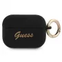 GUESS GUAPSSSK Custodia AirPods Pro Nero Silicone Vintage Script
