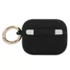 GUESS GUAPSSSK Custodia AirPods Pro Nero Silicone Vintage Script