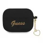 GUESS GUAPLSCHSK Custodia AirPods Pro Nero Silicone Charm Heart Collection