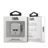 Karl Lagerfeld KLA2UKHGS Custodia AirPods 1/2 Argento Glitter Karl's Head