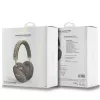 GUESS GUE003639 Gcube Cuffie Bluetooth On-Ear con Logo Metallic Script Marrone