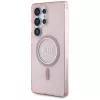 GUESS Glitter Circle Classic Logo Custodia MagSafe per Samsung Galaxy S25 Ultra - Rosa