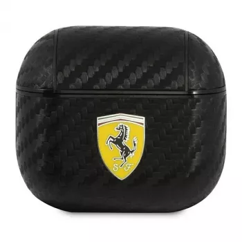 Ferrari FESA3CABK custodia per AirPods 3 On Track PU Carbon Black