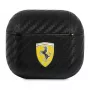 Ferrari FESA3CABK custodia per AirPods 3 On Track PU Carbon Black