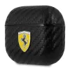 Ferrari FESA3CABK custodia per AirPods 3 On Track PU Carbon Black