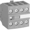 ABB CA4-40E Blocco Contatti Ausiliario, 4 NO, Montaggio Frontale, Morsetti a Vite