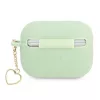 GUESS GUAPLSCHSN Custodia AirPods Pro Verde Silicone Charm Heart Collection