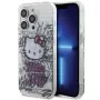 Hello Kitty HKHCP15LHDGPHT iPhone 15 Pro Custodia Rigida IML Kitty On Bricks Graffiti Bianca