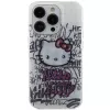 Hello Kitty HKHCP15LHDGPHT iPhone 15 Pro Custodia Rigida IML Kitty On Bricks Graffiti Bianca
