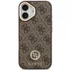 Custodia MagSafe GUESS 4G Strass Logo e Big Strap Metal Buttons per iPhone 17 - Marrone