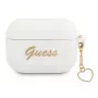 Custodia Guess GUAPLSCHSH per AirPods Pro in silicone bianca Charm Heart Collection