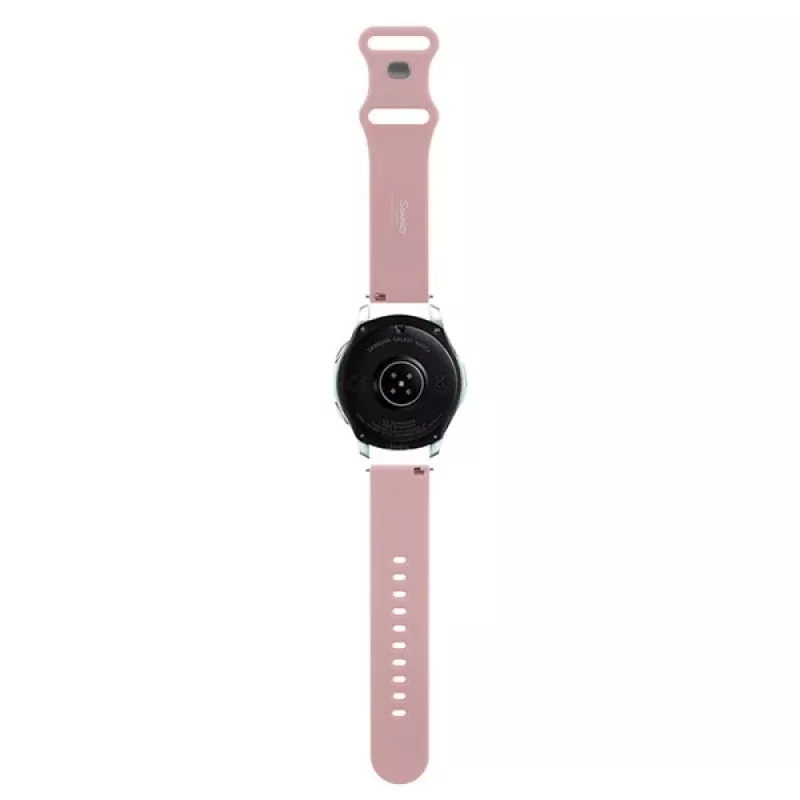 Bracciale universale in silicone Hello Kitty 22mm rosa con design testa Kitty
