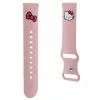 Bracciale universale in silicone Hello Kitty 22mm rosa con design testa Kitty