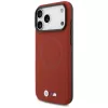 Custodia MagSafe BMW M FW Metal Logo per iPhone 17 Pro Max, Rossa