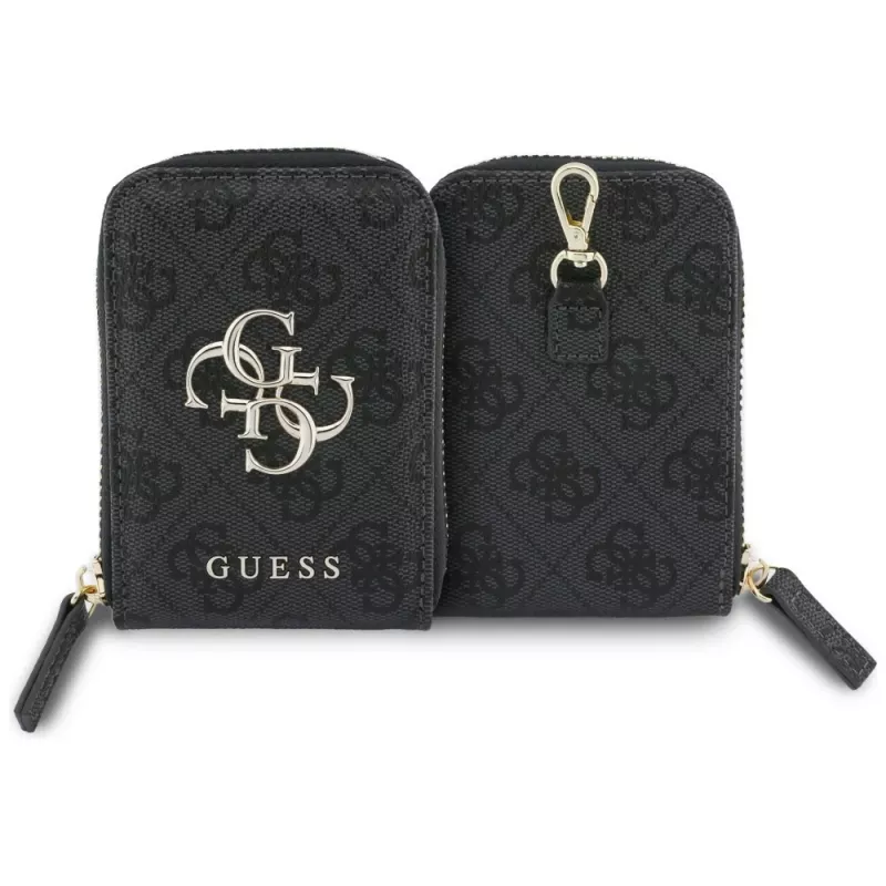 Tracolla universale per telefono GUESS 4G Metal Logo con piccola pochette nera