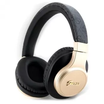 Cuffie Bluetooth over-ear GUESS GUBH604GEMK nere 4G Script