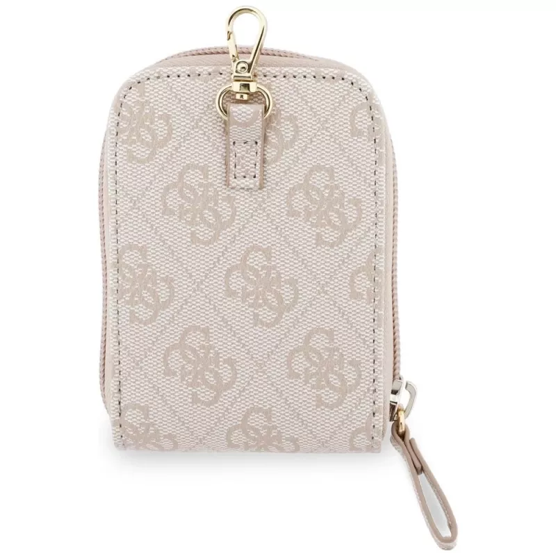 Tracolla universale per telefono GUESS 4G Metal Logo con piccola pochette - Rosa
