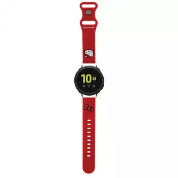 Bracciale universale in silicone Hello Kitty HKUWMSCHBLR testa Kitty rossa 20mm