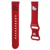 Bracciale universale in silicone Hello Kitty HKUWMSCHBLR testa Kitty rossa 20mm