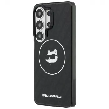 Custodia MagSafe Karl Lagerfeld IML Repeated Choupette per Samsung Galaxy S26 Ultra, Nera