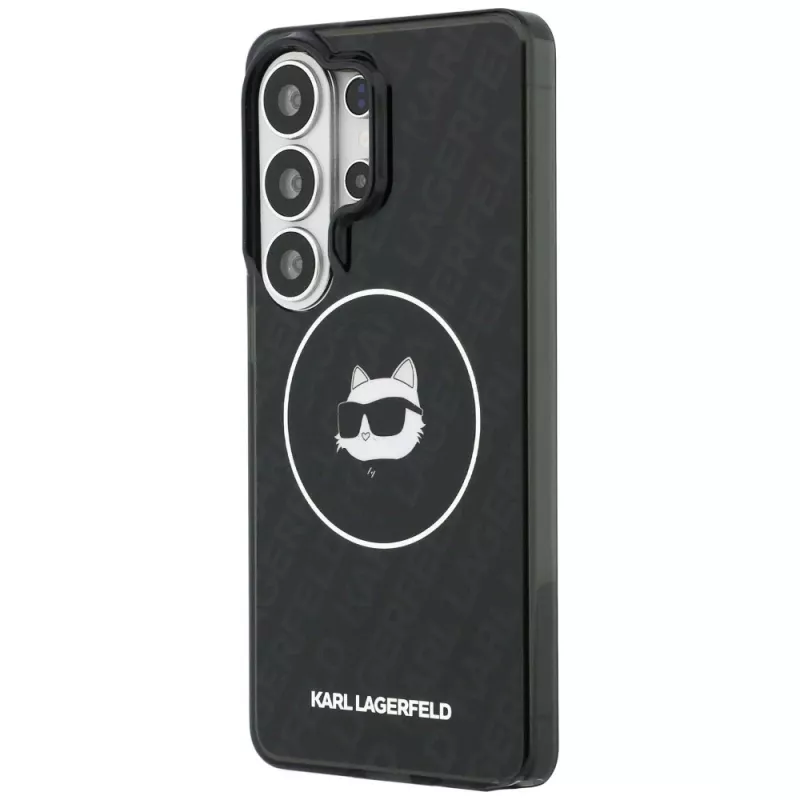 Custodia MagSafe Karl Lagerfeld IML Repeated Choupette per Samsung Galaxy S26 Ultra, Nera