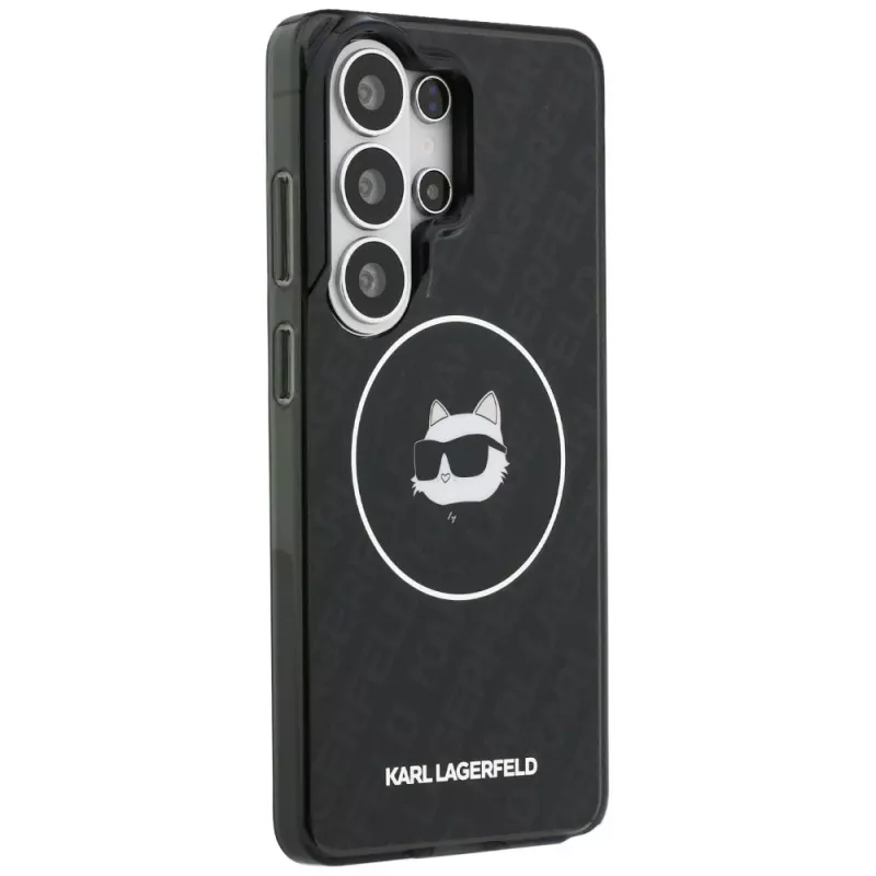 Custodia MagSafe Karl Lagerfeld IML Repeated Choupette per Samsung Galaxy S26 Ultra, Nera