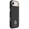 Custodia MagSafe GUESS 4G Strass Logo per iPhone Air con tasti in metallo e cinturino da polso - Nera