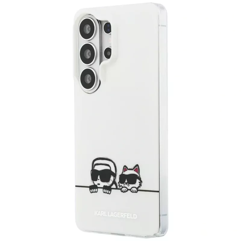 Custodia MagSafe Karl Lagerfeld IML Peekaboo Karl & Choupette per Samsung Galaxy S26 Ultra - Trasparente