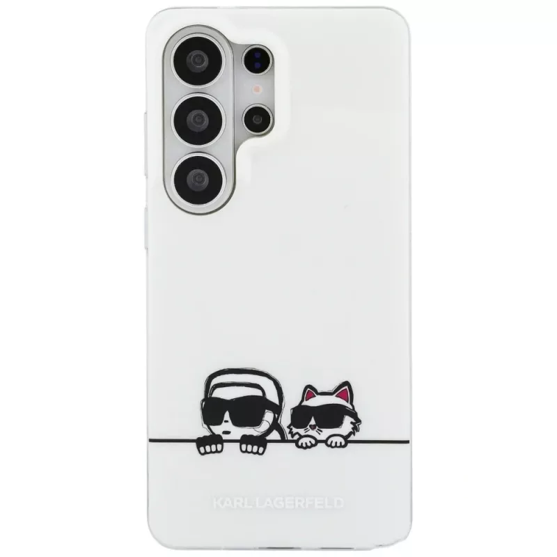 Custodia MagSafe Karl Lagerfeld IML Peekaboo Karl & Choupette per Samsung Galaxy S26 Ultra - Trasparente