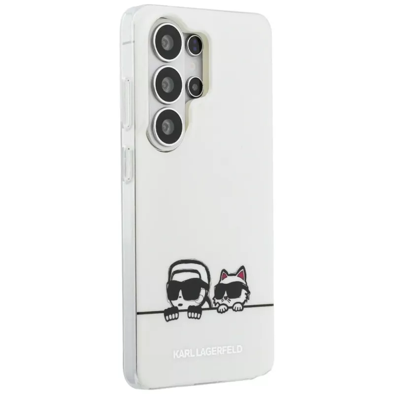 Custodia MagSafe Karl Lagerfeld IML Peekaboo Karl & Choupette per Samsung Galaxy S26 Ultra - Trasparente