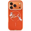 Custodia MagSafe Karl Lagerfeld IML Choupettes Karl Script Logo per iPhone 17 Pro - Arancione