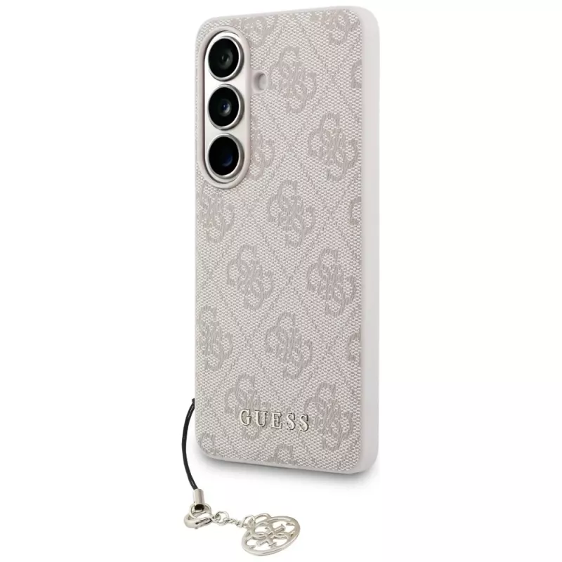 Custodia MagSafe GUESS 4G Classic Logo Charm per Samsung Galaxy S26 - Rosa