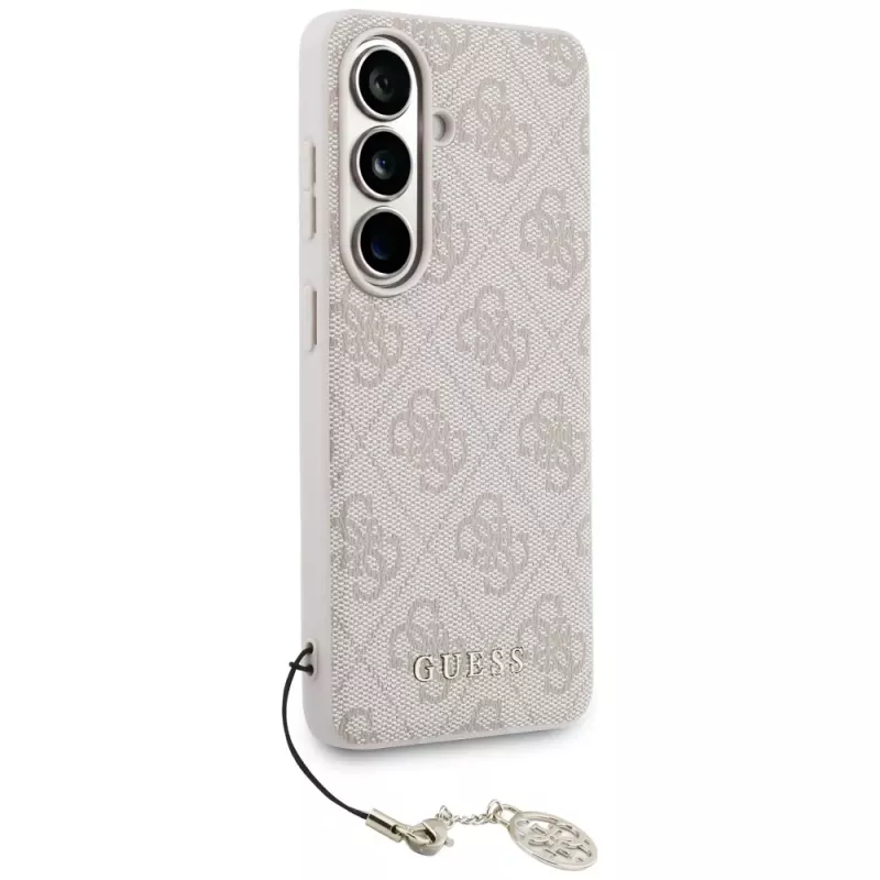 Custodia MagSafe GUESS 4G Classic Logo Charm per Samsung Galaxy S26 - Rosa