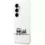 Custodia MagSafe Karl Lagerfeld IML Peekaboo Karl & Choupette per Samsung Galaxy S26, Trasparente