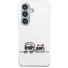 Custodia MagSafe Karl Lagerfeld IML Peekaboo Karl & Choupette per Samsung Galaxy S26, Trasparente