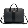 Borsa per laptop GUESS 4G Round & Classic Logos Stripe 16 pollici nera