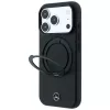 Mercedes Custodia in pelle con supporto ad anello MagSafe per iPhone 18 Pro / 17 Pro, Nero