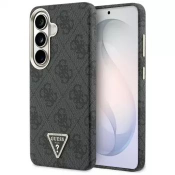 Custodia MagSafe Guess 4G Triangle Logo per Samsung Galaxy S26 - Nera