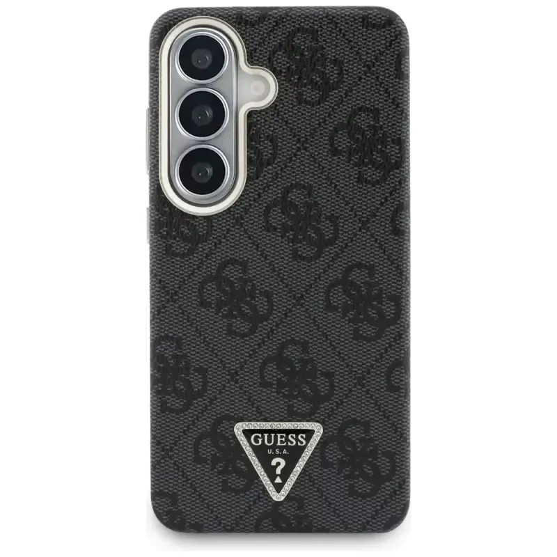 Custodia MagSafe Guess 4G Triangle Logo per Samsung Galaxy S26 - Nera