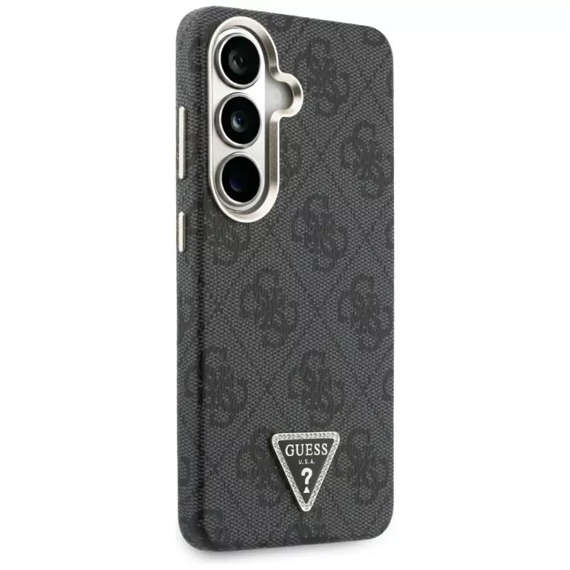 Custodia MagSafe Guess 4G Triangle Logo per Samsung Galaxy S26 - Nera