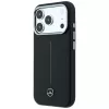 Custodia MagSafe Mercedes Pelle Semi Wrap Iconic Line per iPhone 18 Pro Max / 17 Pro Max - Nero