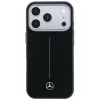 Custodia MagSafe Mercedes Pelle Semi Wrap Iconic Line per iPhone 18 Pro Max / 17 Pro Max - Nero