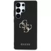 Custodia GUESS Grained Big 4G Logo Small Classic Logo per Samsung Galaxy S25 Ultra - Nero