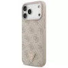 Custodia MagSafe GUESS Pelle 4G Triangle Strass per iPhone 18 Pro Max / 17 Pro Max - Rosa