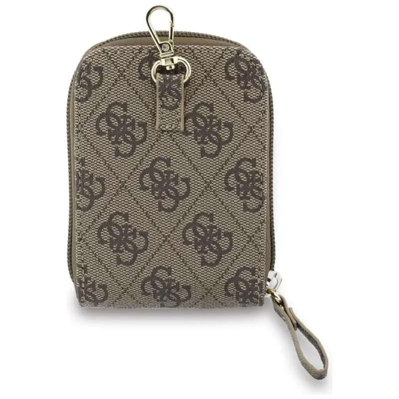 Tracolla universale per telefono Guess 4G Metal Logo con borsa piccola - Marrone