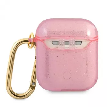 Custodia protettiva GUESS Glitter Collection per Apple AirPods 1/2 - Rosa